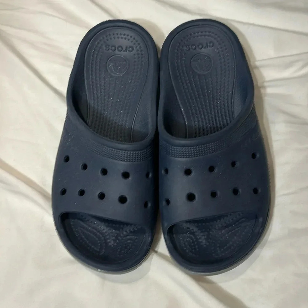 Crocs Slide Slip-on Sandals Navy men’s 7/women’s 9